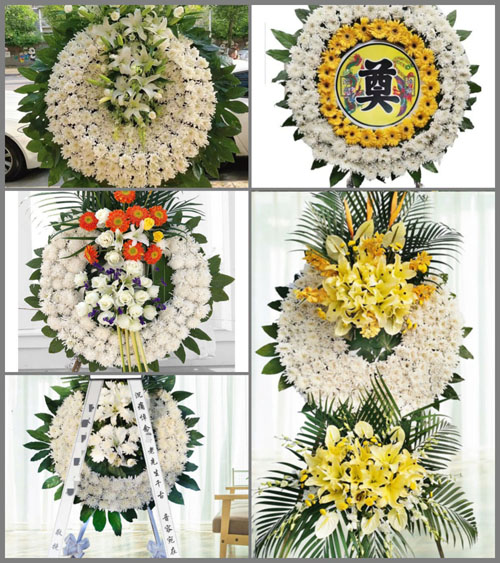 广东江门市开平市百合镇桥上村花圈速递